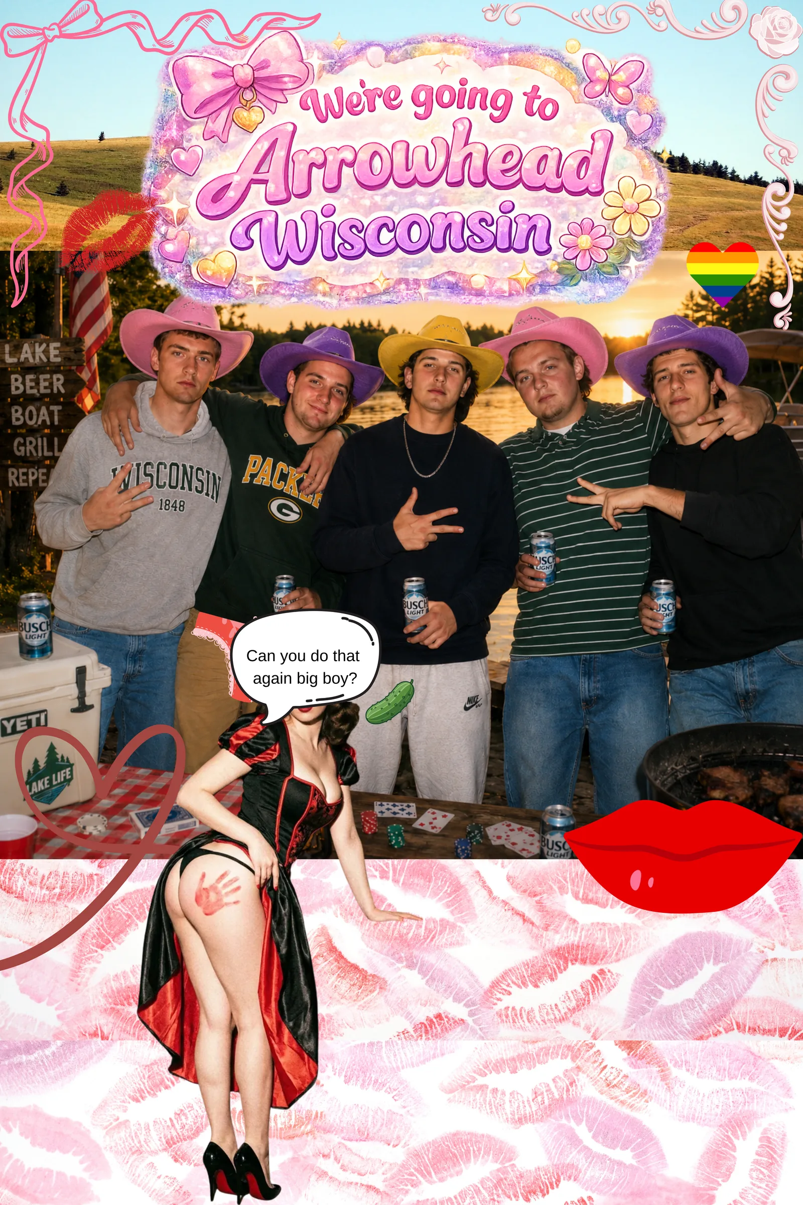 We're going to Arrowhead, Wisconsin