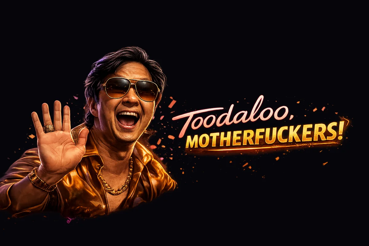 Toodaloo, Motherfuckers!